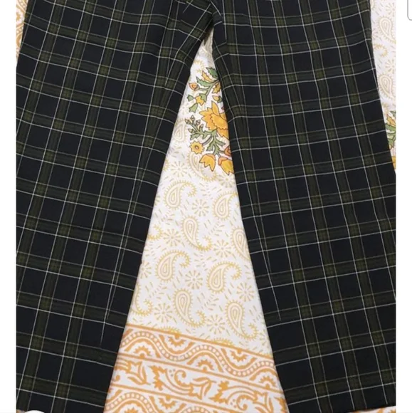 Black & Green Formal Trousers for women - Picture 5 of 5